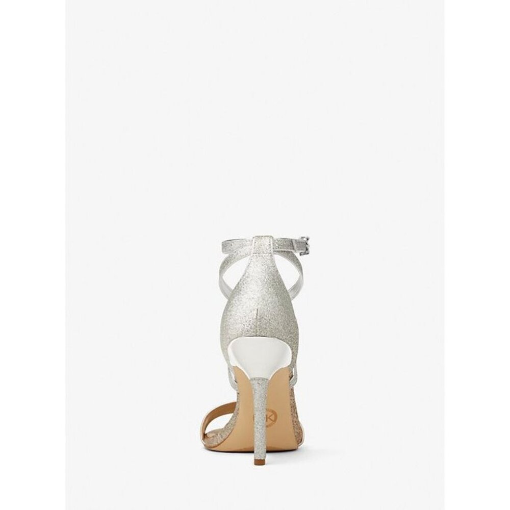 Michael Kors Astrid Stiletto Dress Sandals Embellished Pale Gold Size 6 NEW - Picture 6 of 6